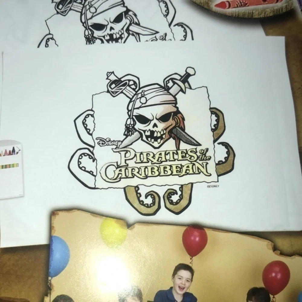 Disney Pirates of‎ the Caribbean coloring Pillowcase Art Standard Party Favors
